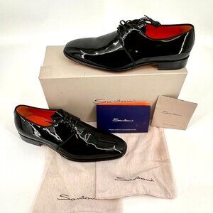 Santoni Men's Isogram-V2-01 Lace up Formal Dress Shoes US 9.5 New In Box
